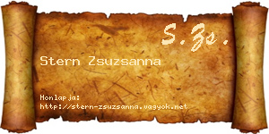 Stern Zsuzsanna névjegykártya